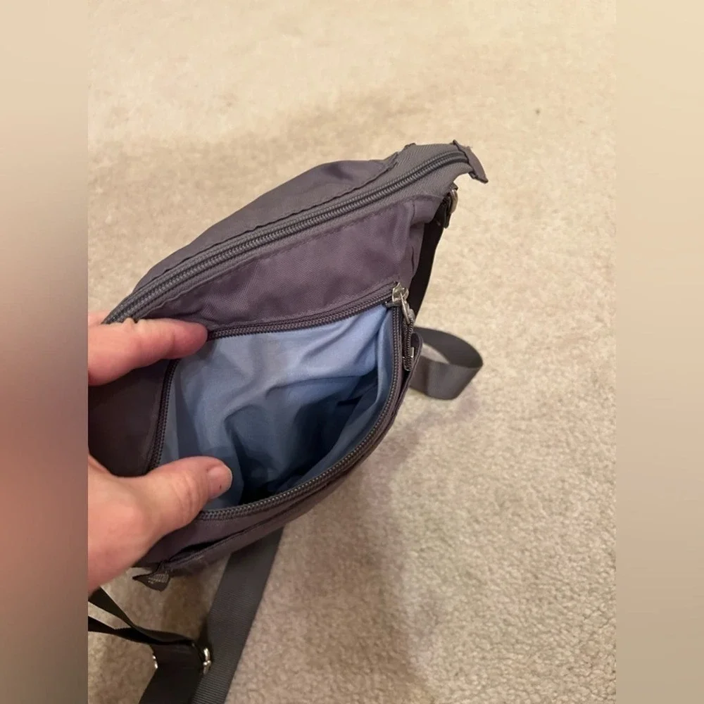 Baggallini gray bag 12 x 8 Crossbody Travel Shopping Adjustable